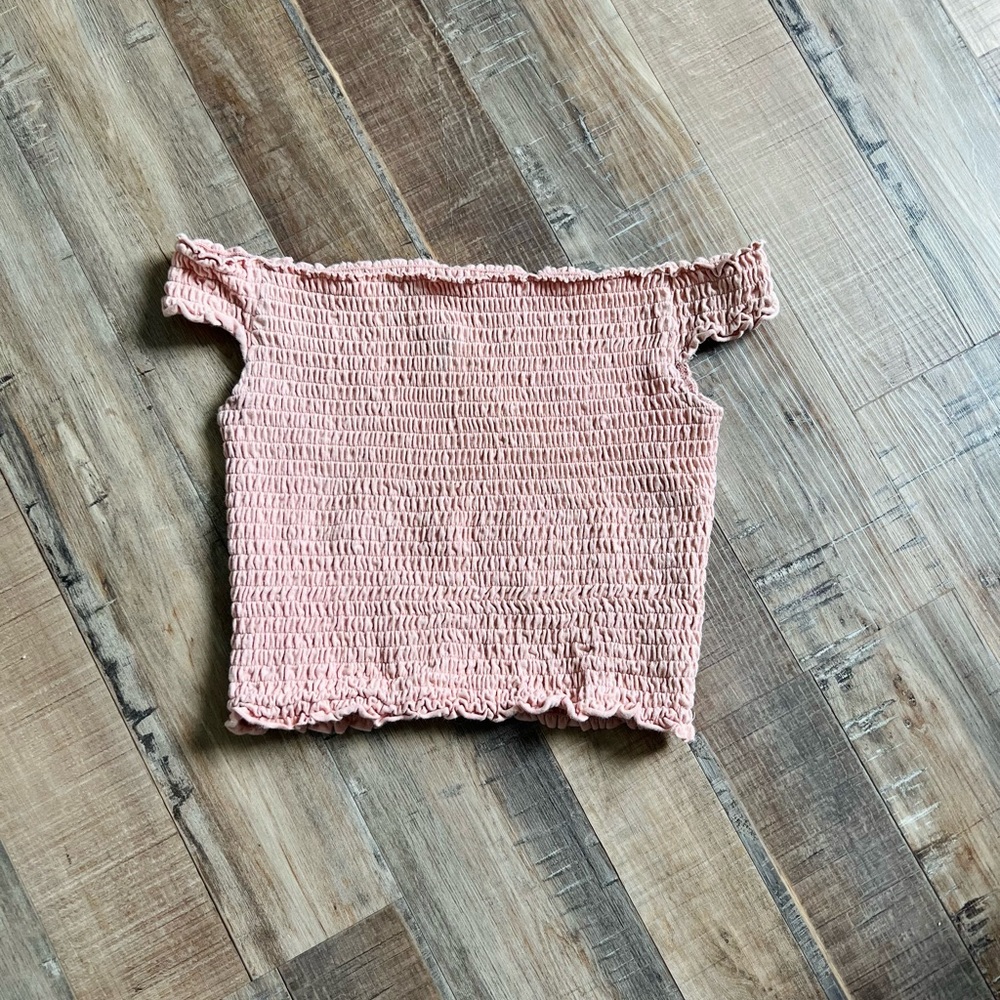 Baby pink crop top